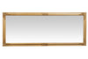 Biscottini Specchio Specchiera da parete e appendere verticale/orizzontale L73xPR4xH181 cm finitura foglia oro anticato.