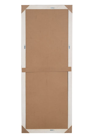 Biscottini Specchio Specchiera da parete e appendere verticale/orizzontale L73xPR4xH181 cm finitura foglia oro anticato.