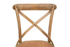 Biscottini Sedia Thonet in massello e seduta in rattan finitura legno invecchiato Offerta