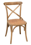Biscottini Sedia Thonet in massello e seduta in rattan finitura legno invecchiato Offerta