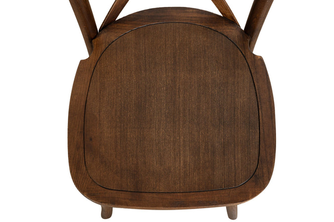 Biscottini Sedia Thonet in massello e seduta in legno finitura noce dimensioni larghezza