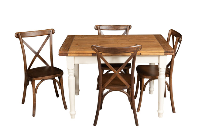 Biscottini Sedia Thonet in massello e seduta in legno finitura noce dimensioni larghezza