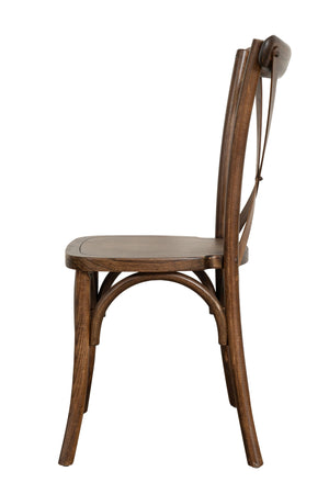 Biscottini Sedia Thonet in massello e seduta in legno finitura noce dimensioni larghezza