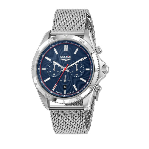 Orologio SECTOR uomo 650 cronografo acciaio mesh / blu