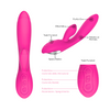 Vibratore Rabbit con Doppia Stimolazione Punto G e Clitoride in Silicone Sex Toy