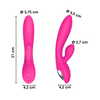 Vibratore Rabbit con Doppia Stimolazione Punto G e Clitoride in Silicone Sex Toy