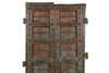 Biscottini Porta portone in legno massello e ferro da interno o da esterno vecchia e antica medievale scorrevole
