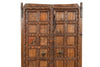 Biscottini Porta portone in legno massello e ferro da interno o da esterno vecchia e antica medievale scorrevole