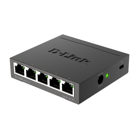 D-LINK SWITCH 5 PORTE GIGABIT CASE METALLICO