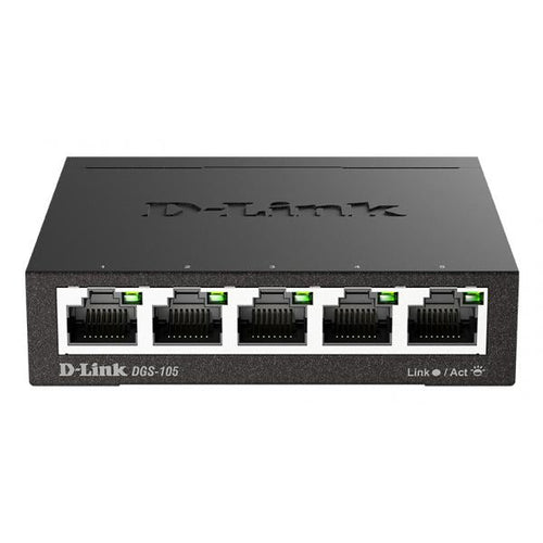D-LINK SWITCH 5 PORTE GIGABIT CASE METALLICO
