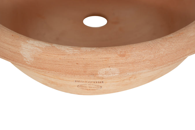 Biscottini Contenitore vasca in Terracotta 100% Made in Italy interamente lavorata a mano