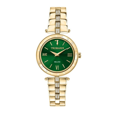 Orologio TRUSSARDI donna T-shiny tempo dorato / verde