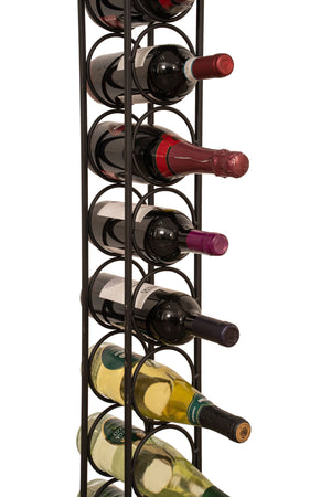 Biscottini Biscottini Cantinetta Porta Bottiglie 8 posti Ferro Battuto Nero Anticato