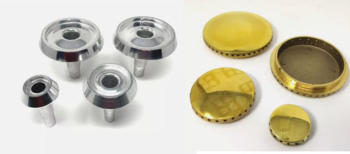 LOFRA SPARTIFIAMMA IN OTTONE+ BRUCIATORI SERIE ANNI 80 2 FORNELLI G -1 M + 1 P