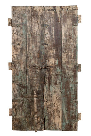 Biscottini Porta portone in legno massello e ferro da interno o da esterno vecchia e antica medievale scorrevole