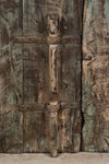 Biscottini Porta portone in legno massello e ferro da interno o da esterno vecchia e antica medievale scorrevole