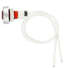 SPIA LUMINOSA ROSSA CON GHIERA CROOMATA DIAM 10 MM + FILI LV 220