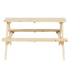 Tavolo con Panchine per Bambini Legno da Giardino Picnic Esterno Resistente 90x79cm