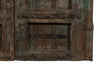 Biscottini Porta portone in legno massello e ferro da interno o da esterno vecchia e antica medievale scorrevole