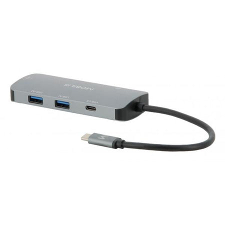 Mobilis 001382 replicatore di porte e docking station per laptop Cablato USB 3.2 Gen 1 [3.1 Gen 1] Type-C Nero, Grigio (Mobilis 001382 dockingstation Lednings)