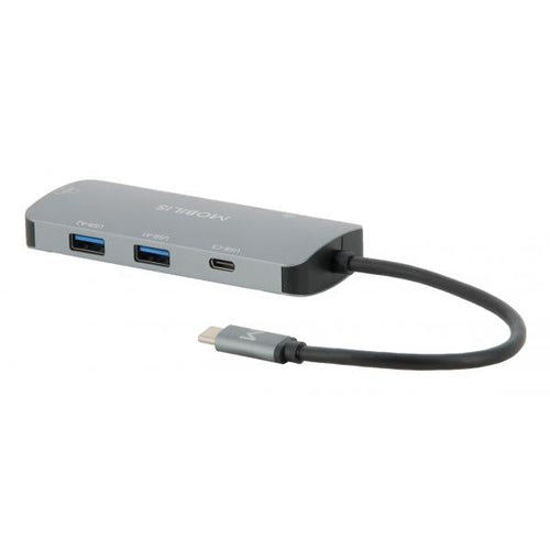 Mobilis 001382 replicatore di porte e docking station per laptop Cablato USB 3.2 Gen 1 [3.1 Gen 1] Type-C Nero, Grigio (Mobilis 001382 dockingstation Lednings)
