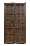 Biscottini Porta portone in legno massello e ferro da interno o da esterno vecchia e antica medievale