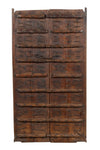 Biscottini Porta portone in legno massello e ferro da interno o da esterno vecchia e antica medievale