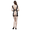 Mini Abito Sexy Bondage con Intrecci Vestito Erotico Aderente Lingerie Donna Hot