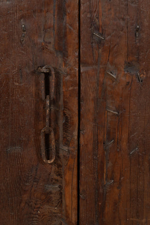 Biscottini Porta portone in legno massello e ferro da interno o da esterno vecchia e antica medievale