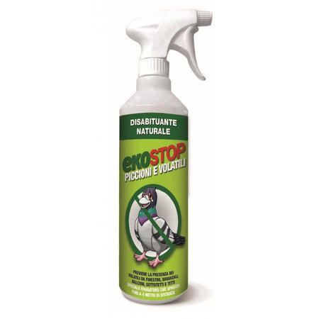 Ekostop piccioni e volatili disabituante naturale pronto all'uso per piccioni e volatili 750 ml