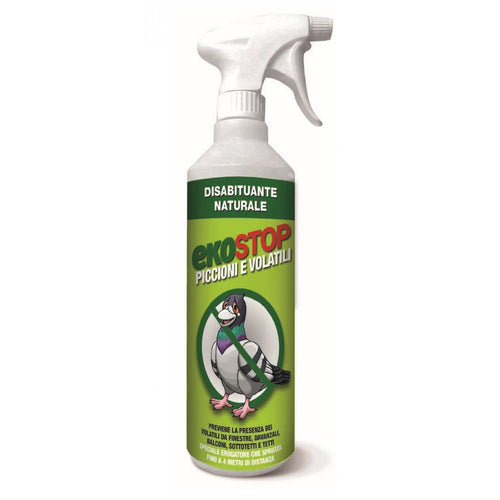 Ekostop piccioni e volatili disabituante naturale pronto all'uso per piccioni e volatili 750 ml