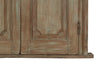 Biscottini Porta portone in legno massello e ferro da interno o da esterno vecchia e antica medievale con telaio