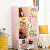 Mobiletto Scarpiera Cameretta Salvaspazio in Acciaio e PP 74x47 H144 cm Rosa