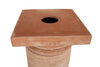 Biscottini Colonna in Terracotta Biscottini D35x225 Made Italy Fatta a Mano Giardino