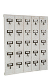 Biscottini Bacheca appendichiavi in legno finitura bianco anticato L49,5xPR4xH60 cm