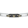 Bracciale MASERATI uomo Iconic acciaio / ceramica nera