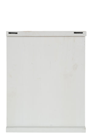 Biscottini Biscottini Bacheca Appendi Chiavi Legno Bianco Decapato 16 Ganci 37x5x47 Design