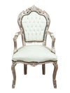 Biscottini Poltrona stile francese Luigi XVI in legno massello di faggio XVI, faggio,