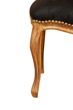 Biscottini Sedia stile francese Luigi XVI in legno massello di faggio poltroncina XVI,