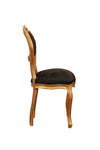Biscottini Sedia stile francese Luigi XVI in legno massello di faggio poltroncina XVI,