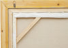 Biscottini Dipinto a mano olio su tela con cornice in legno finitura foglia oro