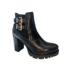 NEROGIARDINI Stivaletto donna con tacco in pelle nero A719915D