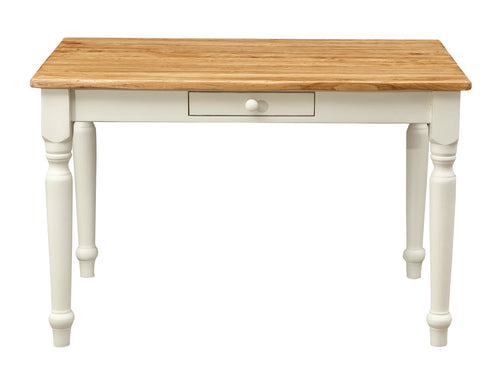 Biscottini Tavolo scrittoio Country in legno massello di tiglio Made in Italy rettangolare