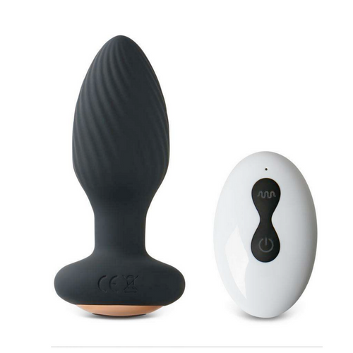Plug Anale Vibrante e Rotante in Silicone con Telecomando Ricaricabile Sex Toy
