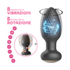 Plug Anale Vibrante e Rotante in Silicone con Telecomando Ricaricabile Sex Toy
