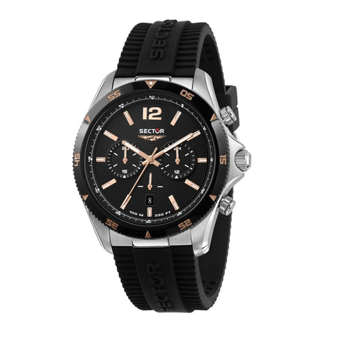 Orologio SECTOR uomo 650 cronografo gomma / nero