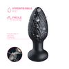 Plug Anale Vibrante e Rotante in Silicone con Telecomando Ricaricabile Sex Toy