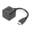 SDOPPIATORE HDMI A 1M/2F 0.20 M