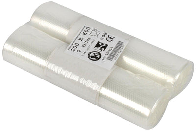 Buste sacchetti sacchi per sottovuoto goffrate per alimenti 2 rotoli da 30x600cm