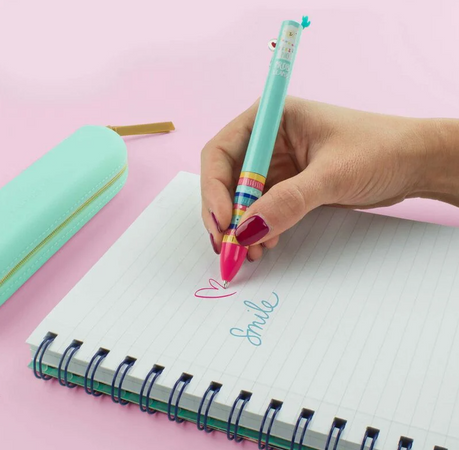 Legami Click&Clack Penna a Due Colori, Llama